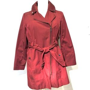 Michael Kors Burgundy Trench Coat